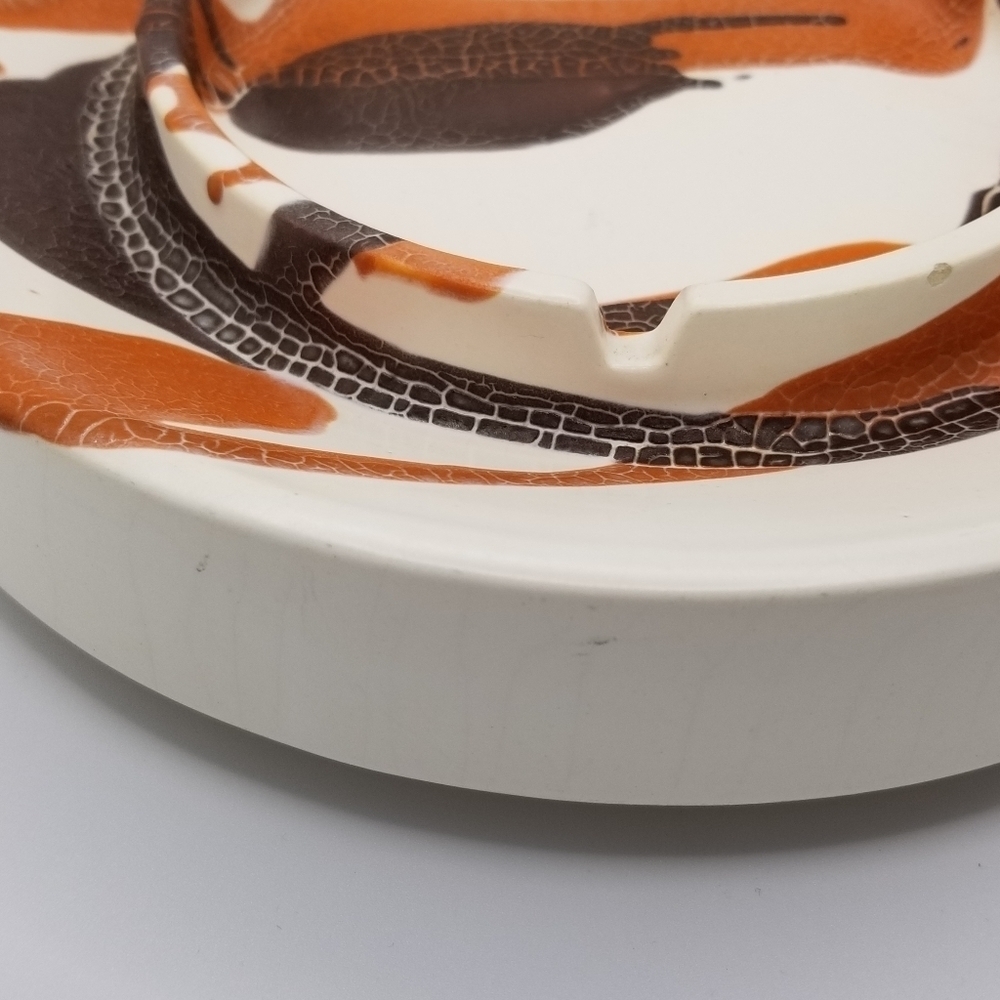 Vintage Royal Haeger Round Painted Ashtray - Picture 5 of 13